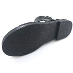 Womens Leather Sandals - Low Wedge Soft and Comfort Outdoor Sandals, Gladiator Flat Sandal for Women