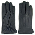 ZLUXURQ Luxury Mens Leather Gloves Cashmere Lined-Soft Comfortable Lambskin Touchsreen