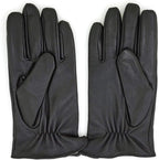ZLUXURQ Luxury Mens Leather Gloves Cashmere Lined-Soft Comfortable Lambskin Touchsreen