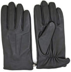 ZLUXURQ Luxury Mens Leather Gloves Cashmere Lined-Soft Comfortable Lambskin Touchsreen