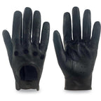 ZLUXURQ Womens Vintage TouchScreen Leather Driving Gloves Unlined -Soft And Thin Quality Italian Lambskin