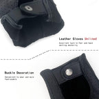 ZLUXURQ Womens Soft and Breathable Fingerless Leather Driving Gloves-Premium Lambskin